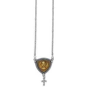 Brighton Art & Soul Joan Of Arc Courage Two Tone Necklace Style JM7502  $98